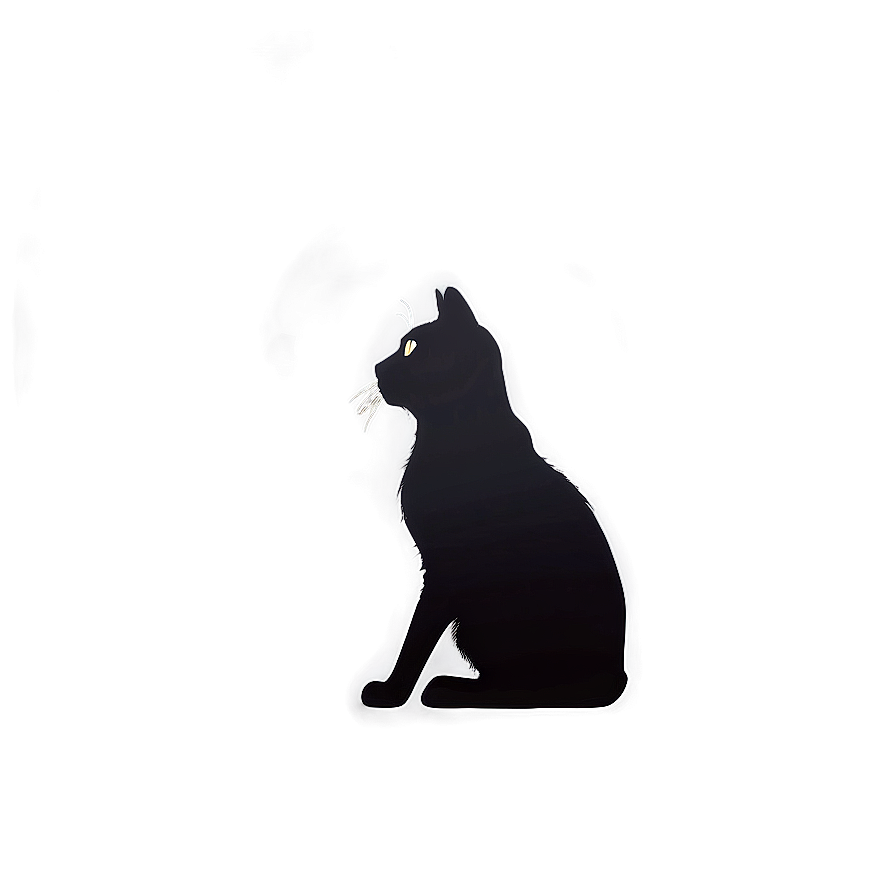 Silhouette Of Grey Cat Png Qfr23 PNG Image