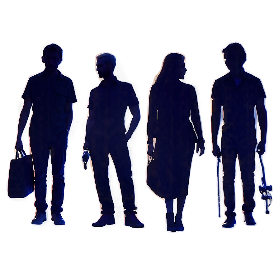 Silhouette People Icon Png Dnw89 PNG Image