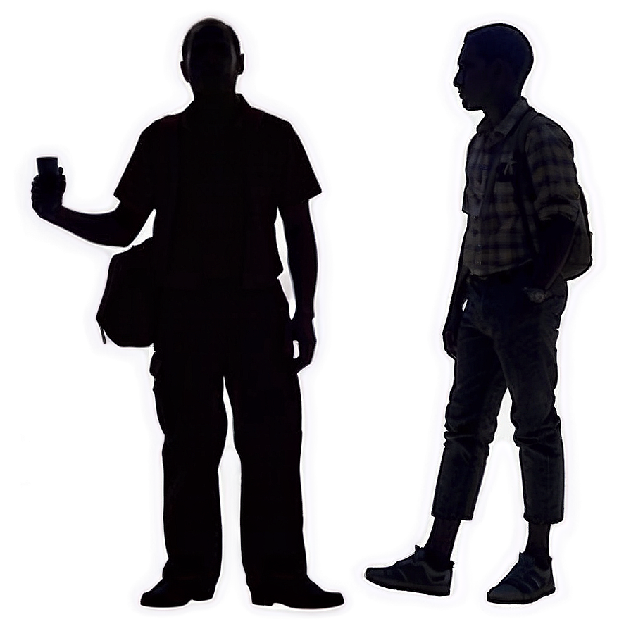 Silhouette People Standing Png 30 PNG Image