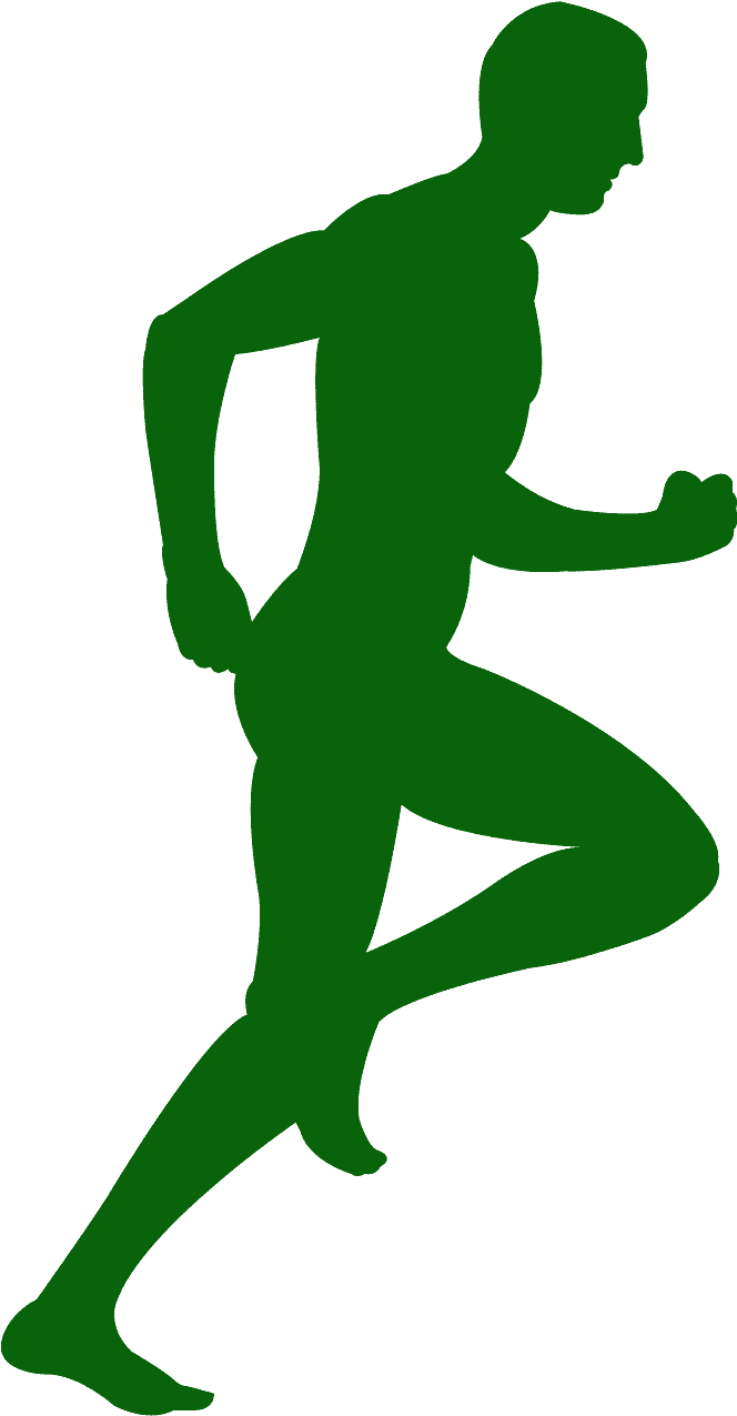 Silhouette Running Man.png PNG Image