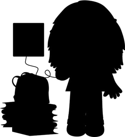 Silhouetted Child Blowing Bubbles PNG Image