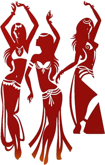 Silhouetted Flamenco Dancers PNG Image