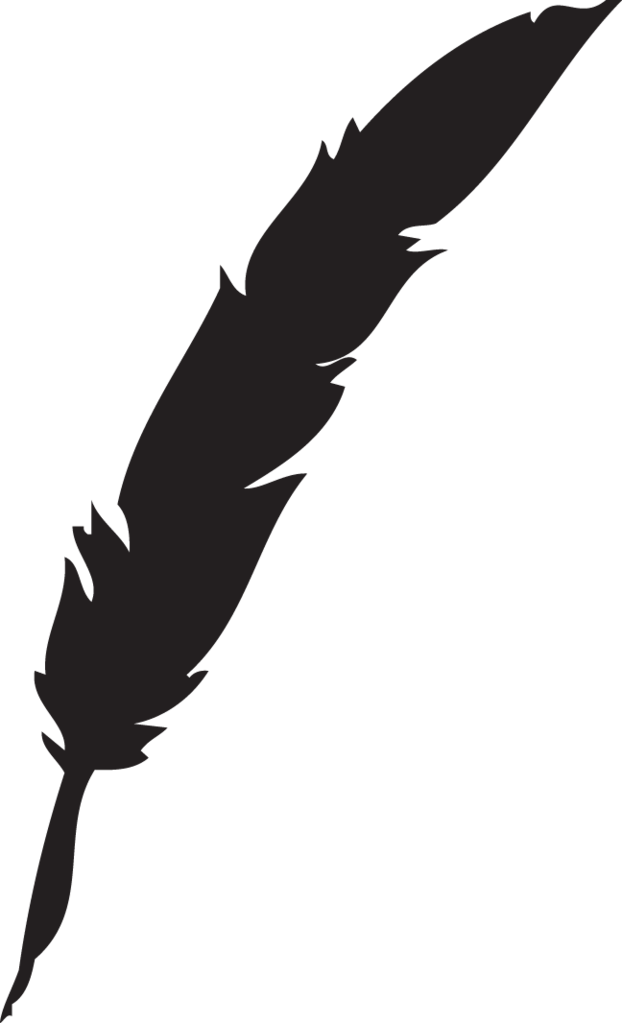 Silhouetteof Feather Pen PNG Image