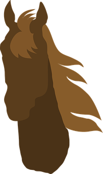 Silhouetteof Horse Profile PNG Image