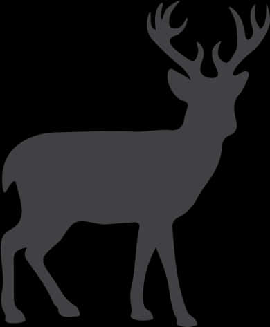 Silhouetteof Stag PNG Image