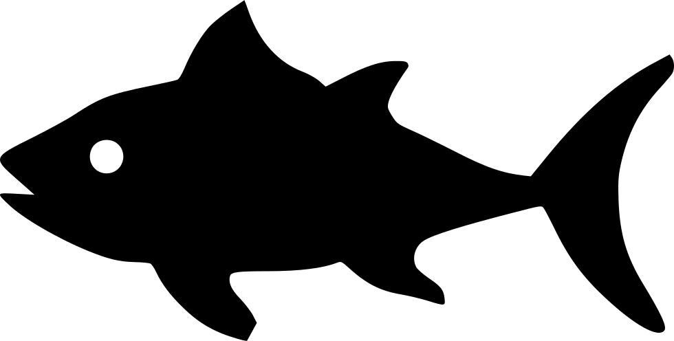 Silhouetteof Tuna Fish PNG Image