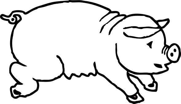 Silhouetteofa Pig PNG Image