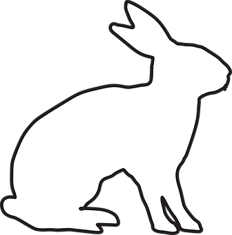 Silhouetteofa Rabbit PNG Image