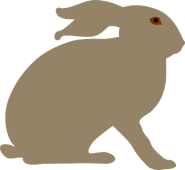 Silhouetteofa Rabbit PNG Image