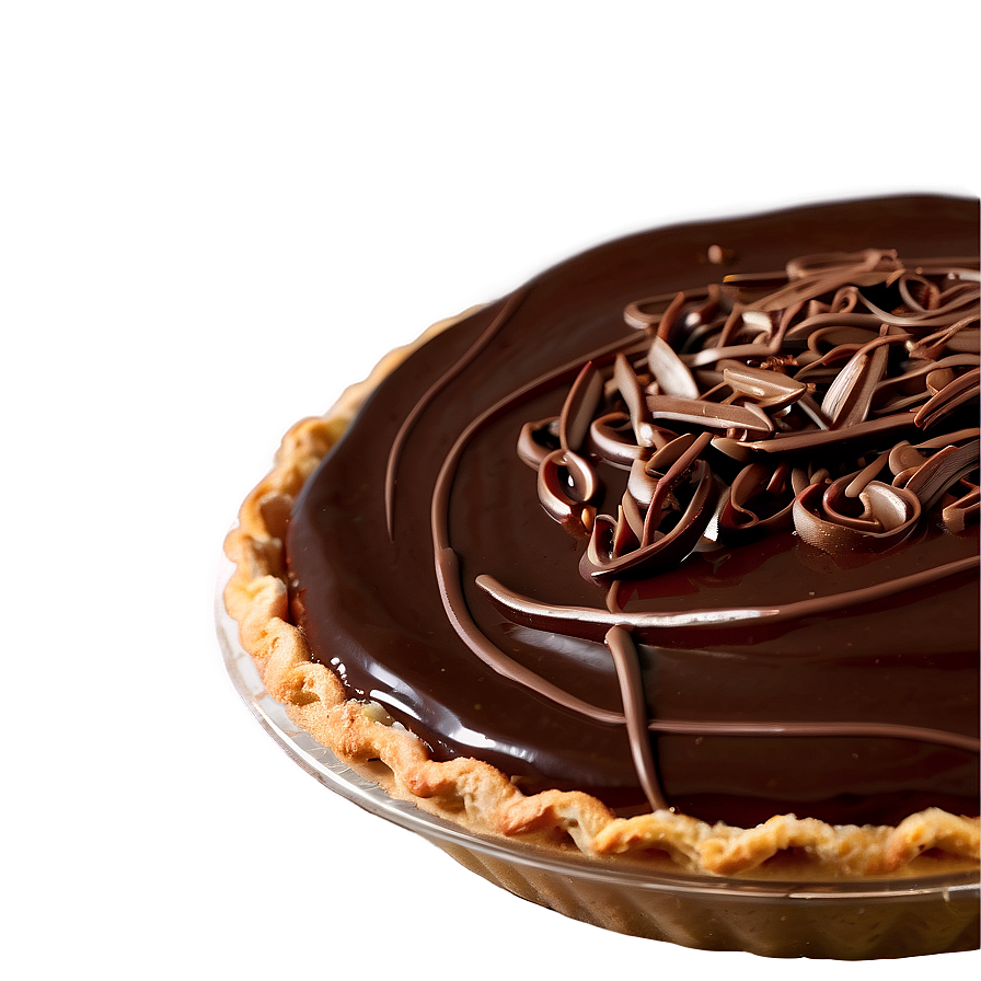 Silky Chocolate Ganache Pie Png Wfy85 PNG Image