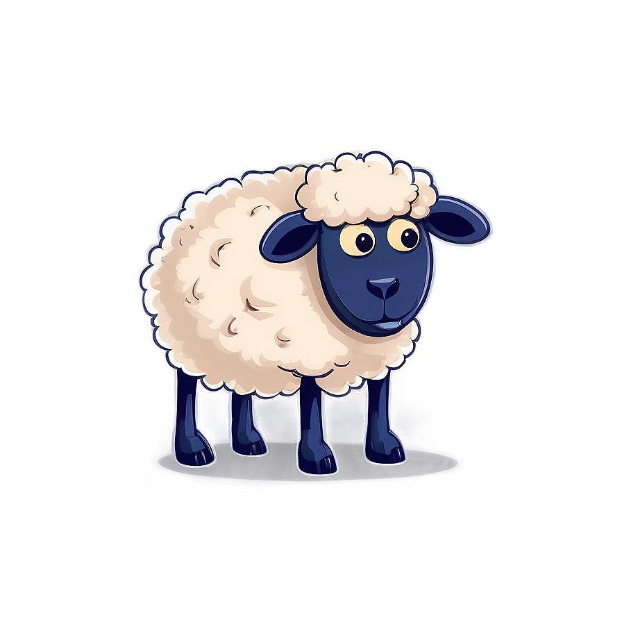 Silly Cartoon Sheep Png Dme PNG Image