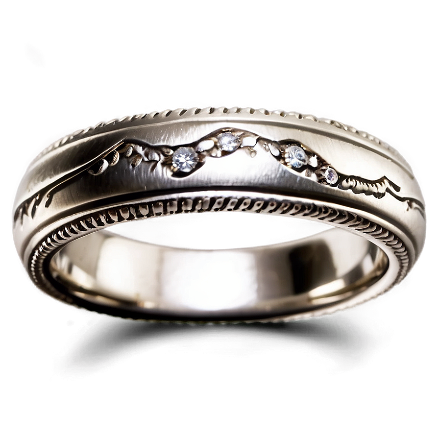 Silver Band Rings Png 06122024 PNG Image