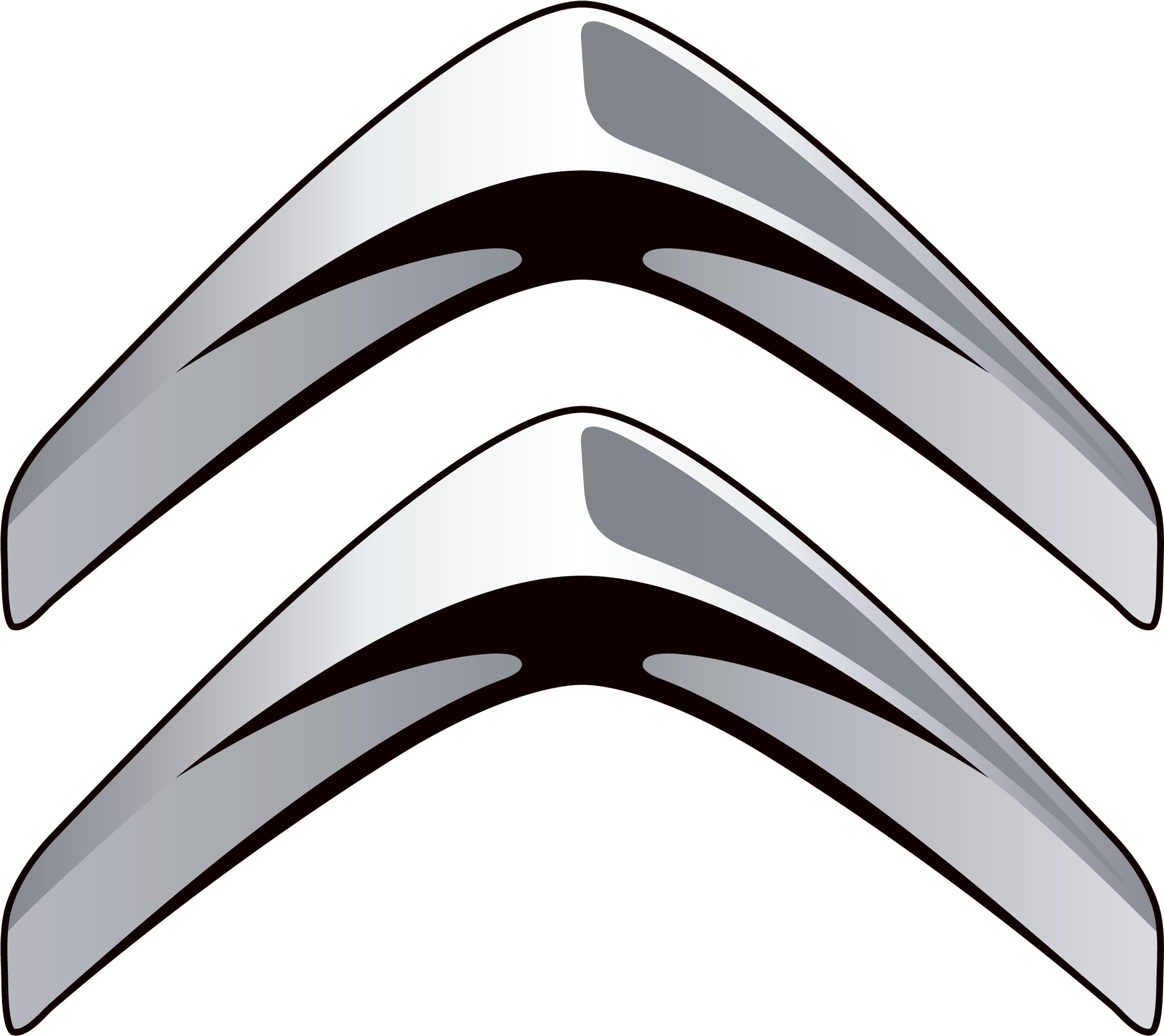 Silver Chevron Car Logo PNG Image