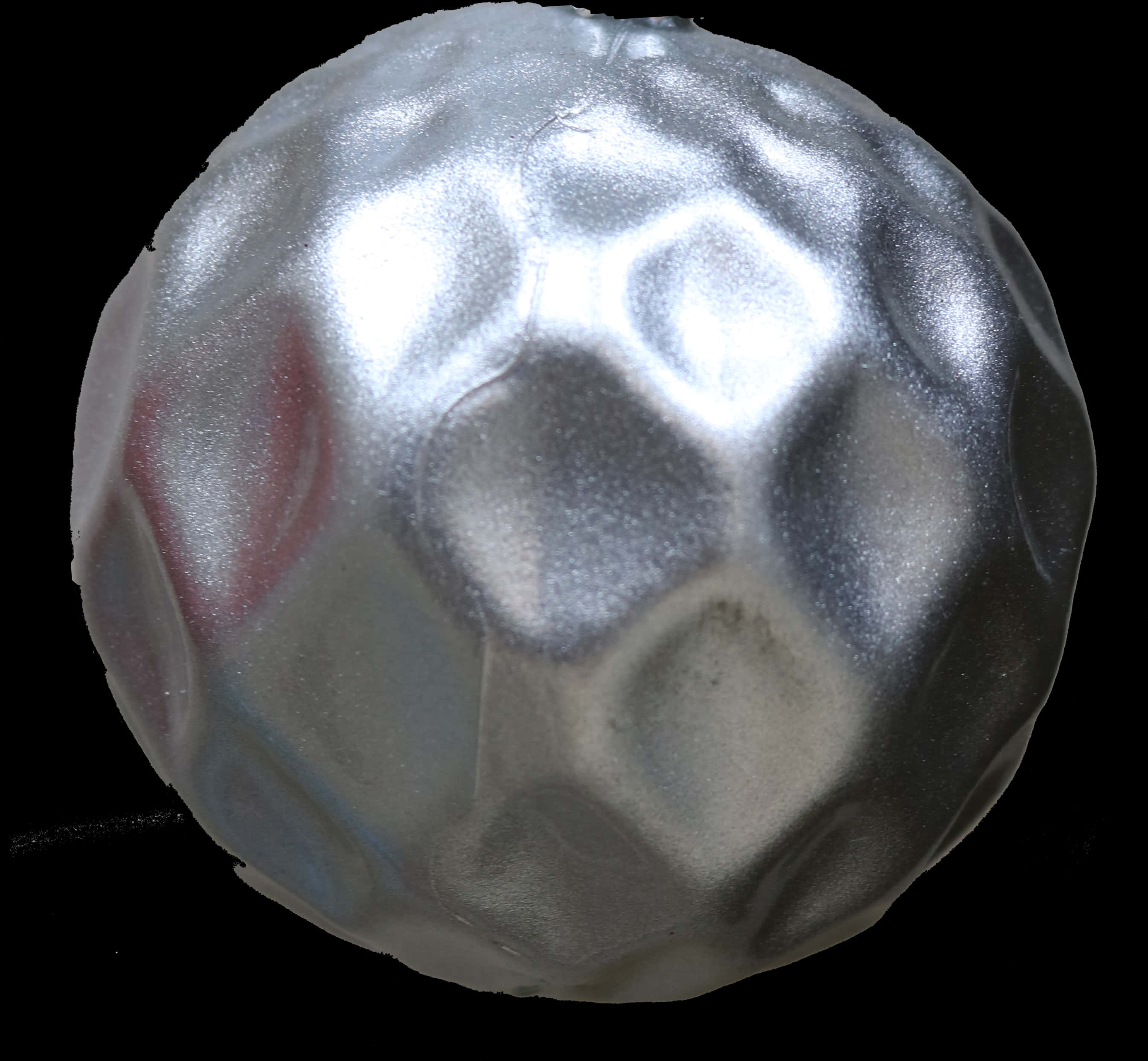 Silver Christmas Ornament PNG Image