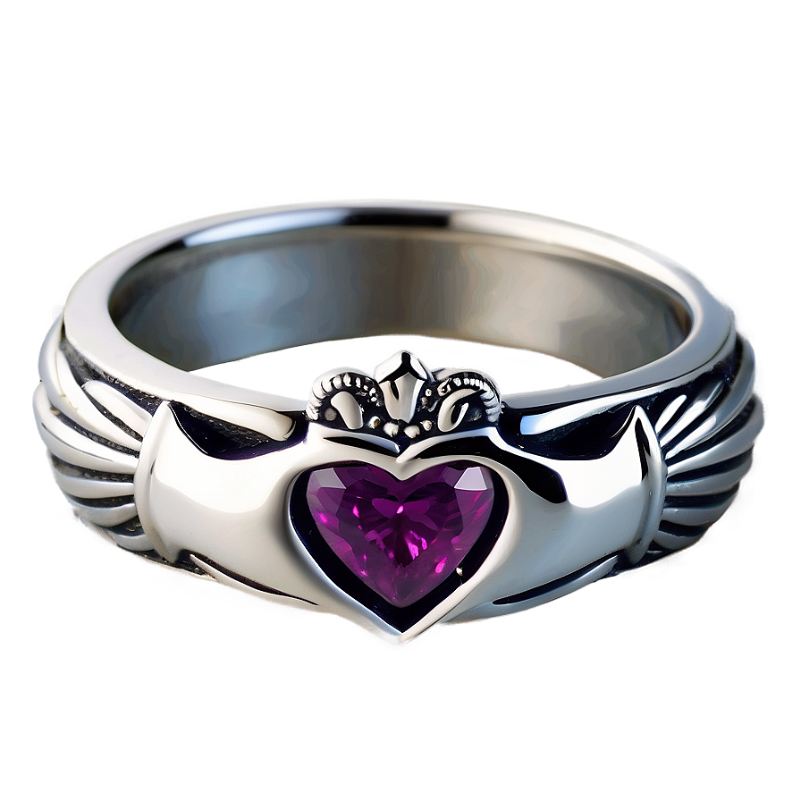 Silver Claddagh Ring Png Nok5 PNG Image