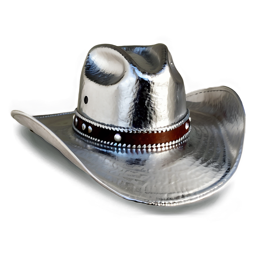 Silver Cowgirl Hat Png Jfo58 PNG Image