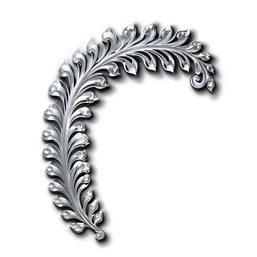 Silver Decorative Line Png Flt14 PNG Image