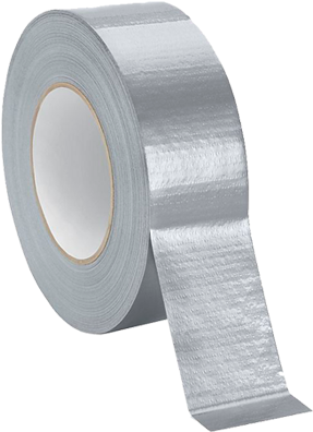 Silver Duct Tape Roll PNG Image