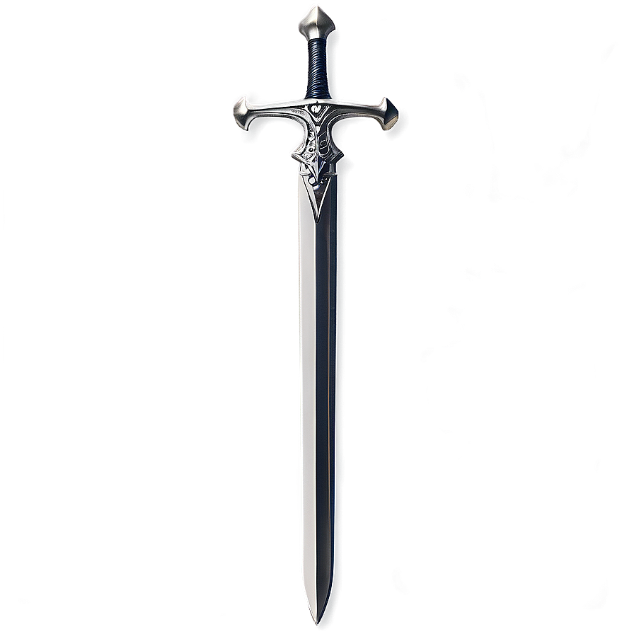 Silver Excalibur Sword Png Iax PNG Image