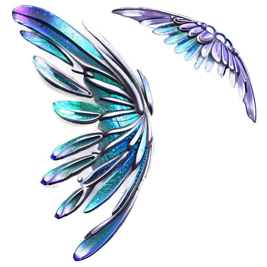 Silver Fairy Wing Png Lbh53 PNG Image