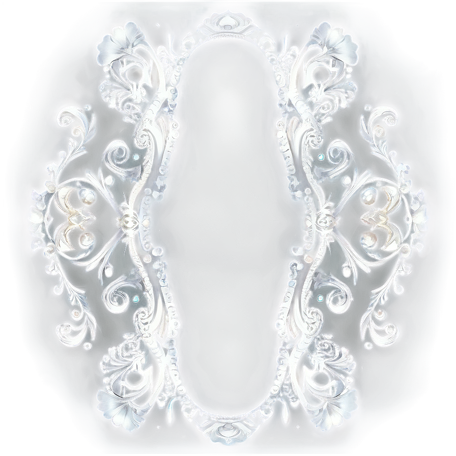 Silver Filigree Overlay Png Nhm44 PNG Image