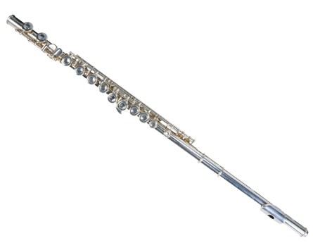 Silver_ Flute_ Isolated_on_ Black_ Background.jpg PNG Image