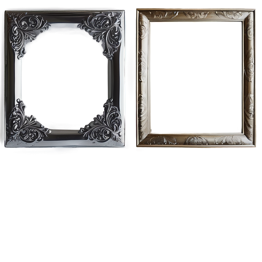 Silver Frame Design Png Tjc PNG Image