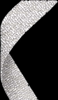 Silver Glitter Curve PNG Image