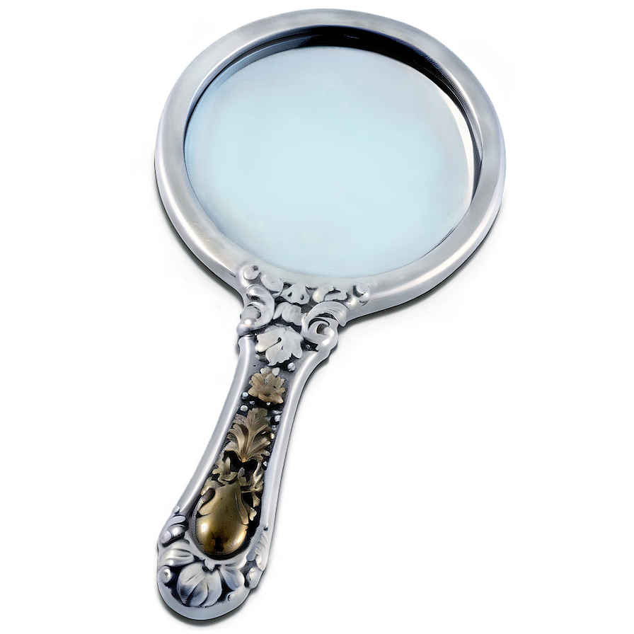 Silver Hand Mirror Png Fve77 PNG Image