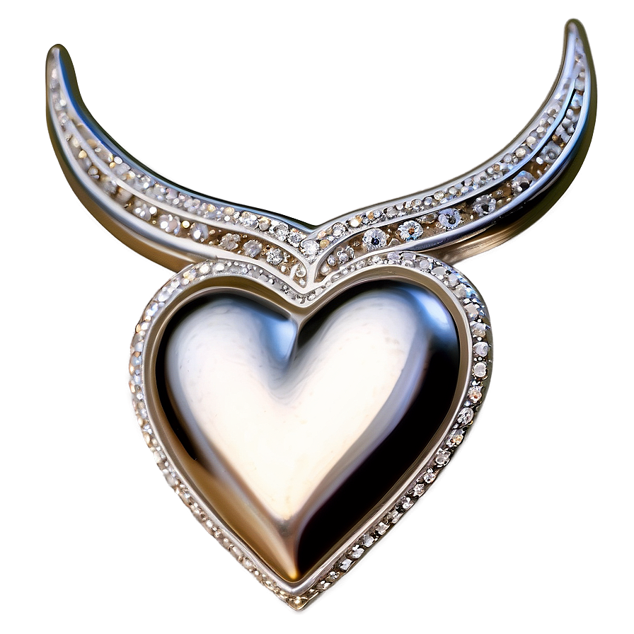 Silver Heart Brooch Png 25 PNG Image