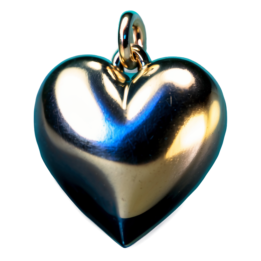 Silver Heart Charm Png Evi17 PNG Image