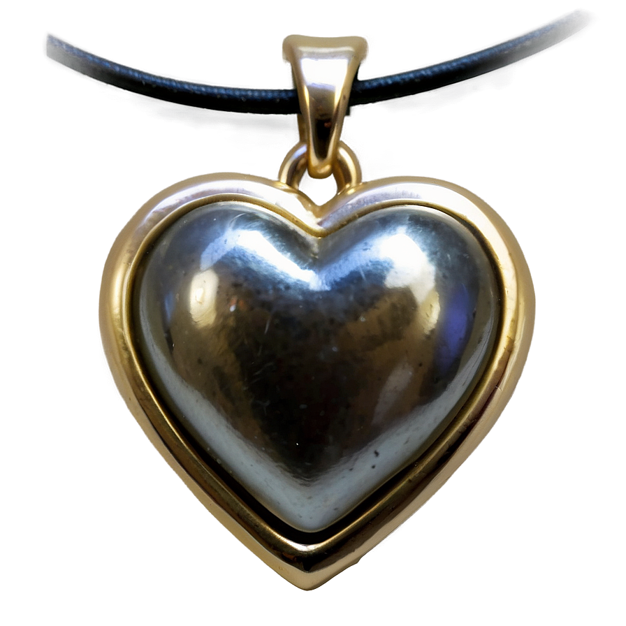 Silver Heart Pendant Png Qob76 PNG Image