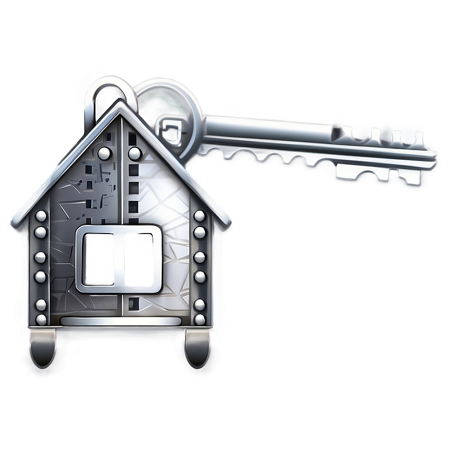 Silver House Key Png 91 PNG Image