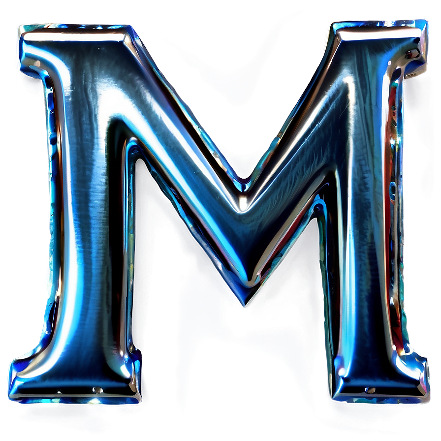 Silver Letter M Png Eff13 PNG Image