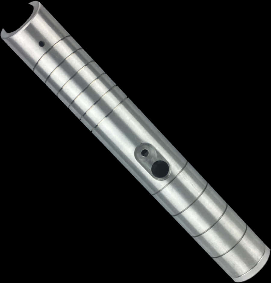 Silver Lightsaber Hilt PNG Image