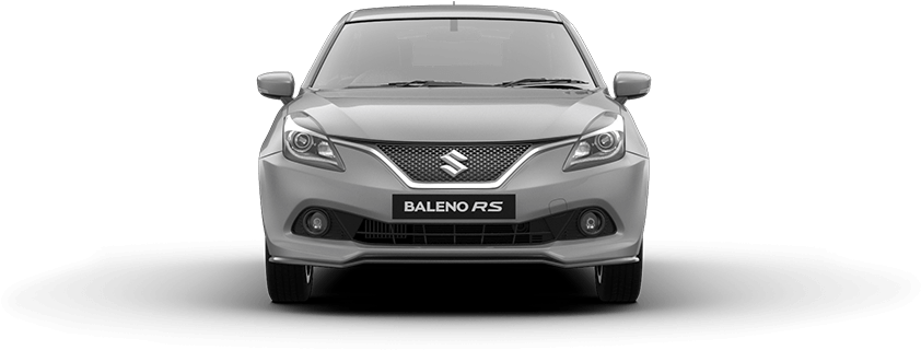 Silver Maruti Baleno R S Front View PNG Image