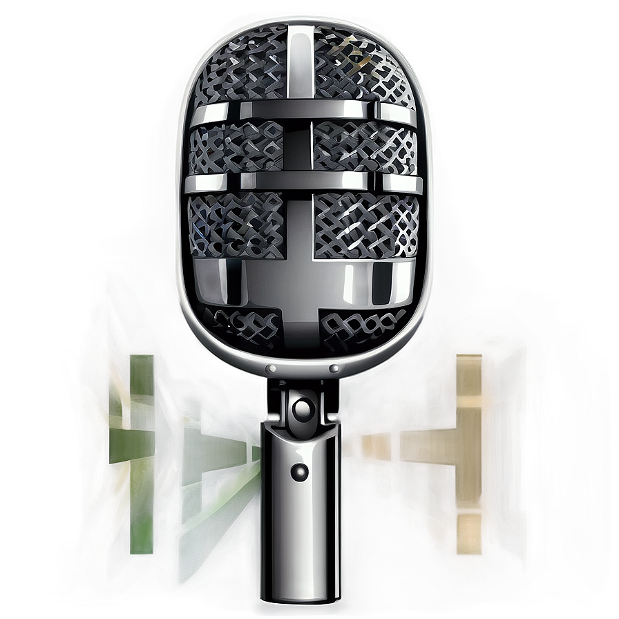 Silver Microphone Png Dob PNG Image