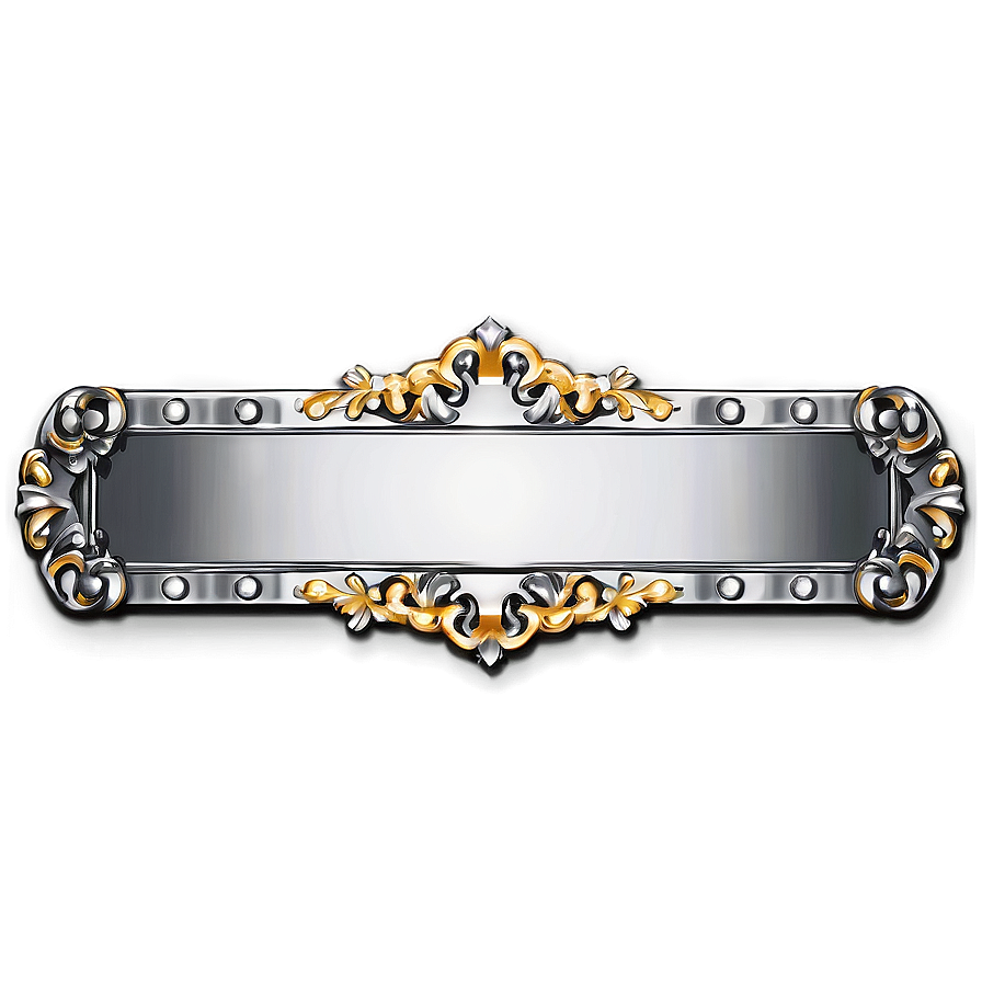 Silver Name Plate Png 17 PNG Image