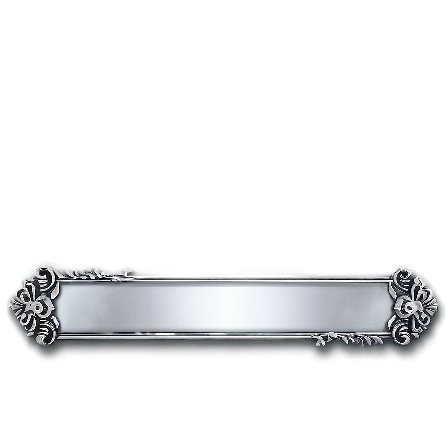 Silver Name Plate Png Cft PNG Image