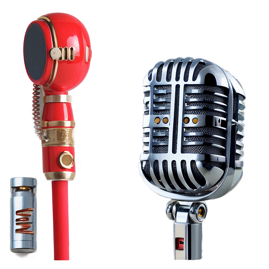 Silver Podcast Mic Png Vhc PNG Image