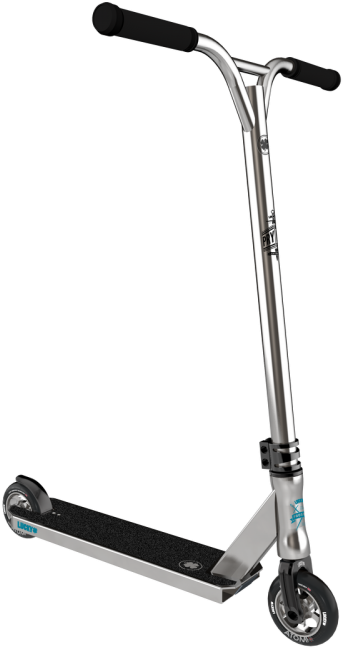 Silver Pro Stunt Scooter PNG Image