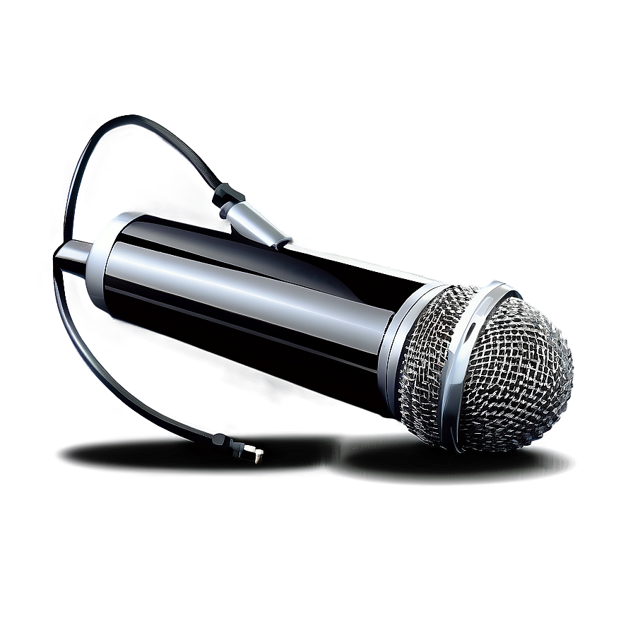 Silver Radio Microphone Png 06272024 PNG Image