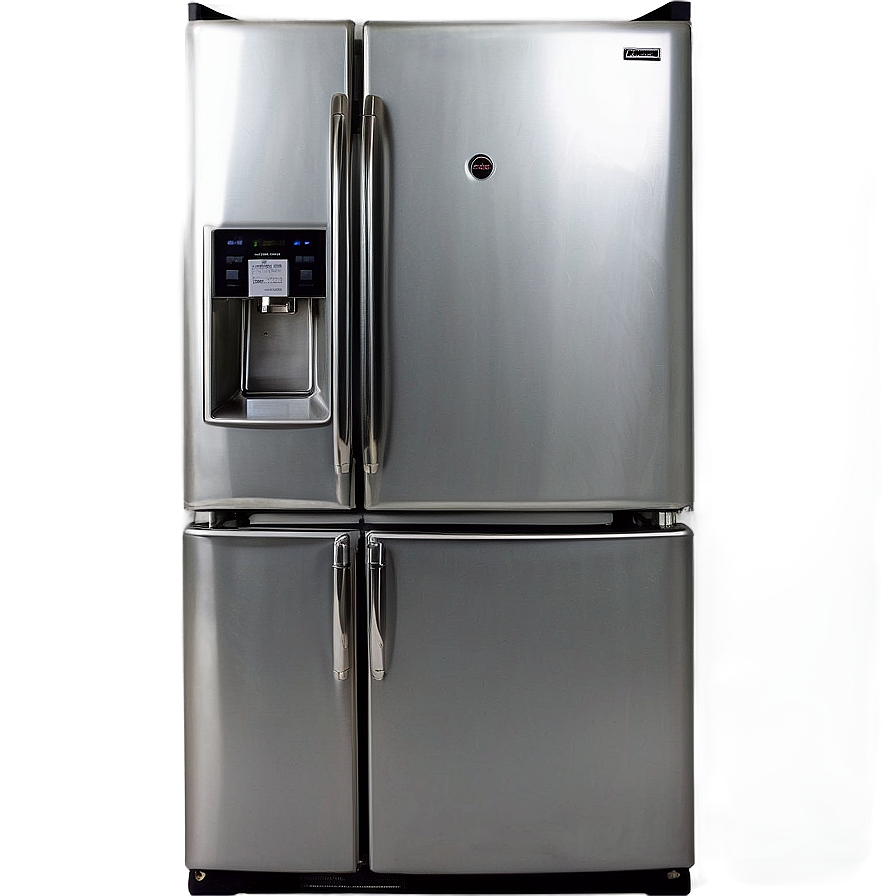 Silver Refrigerator Png Bxi PNG Image