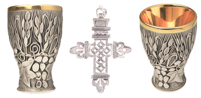 Silver Religious Artifacts PNG Image