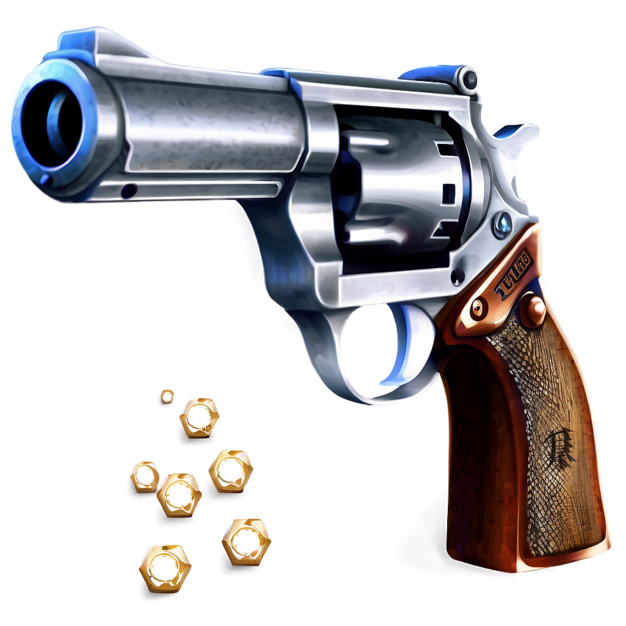 Silver Revolver Icon Png Mfw PNG Image