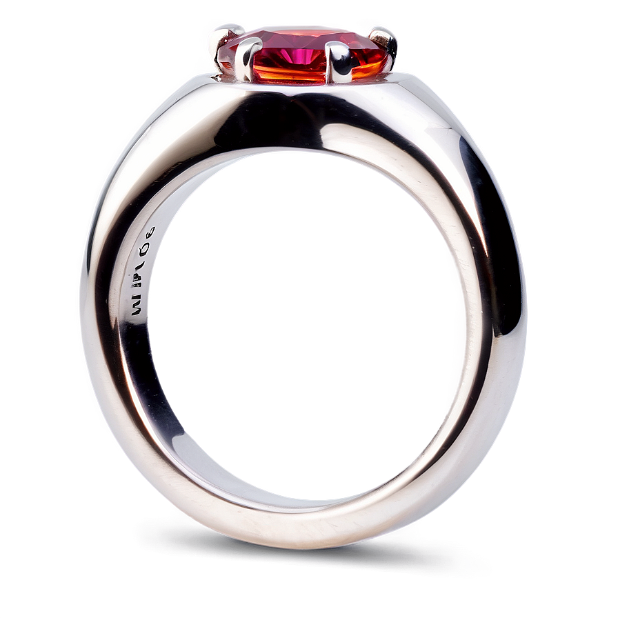 Silver Ring With Birthstone Png Fue PNG Image