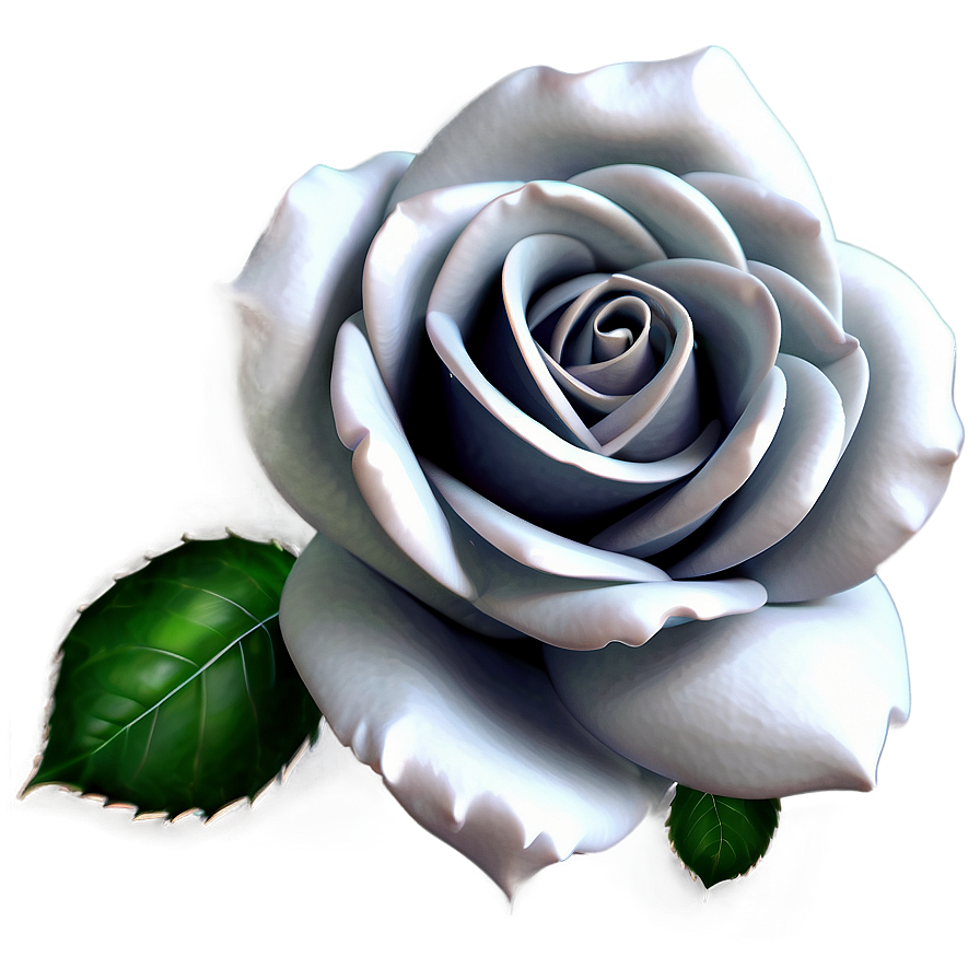 Silver Rose Petals Png 05252024 PNG Image