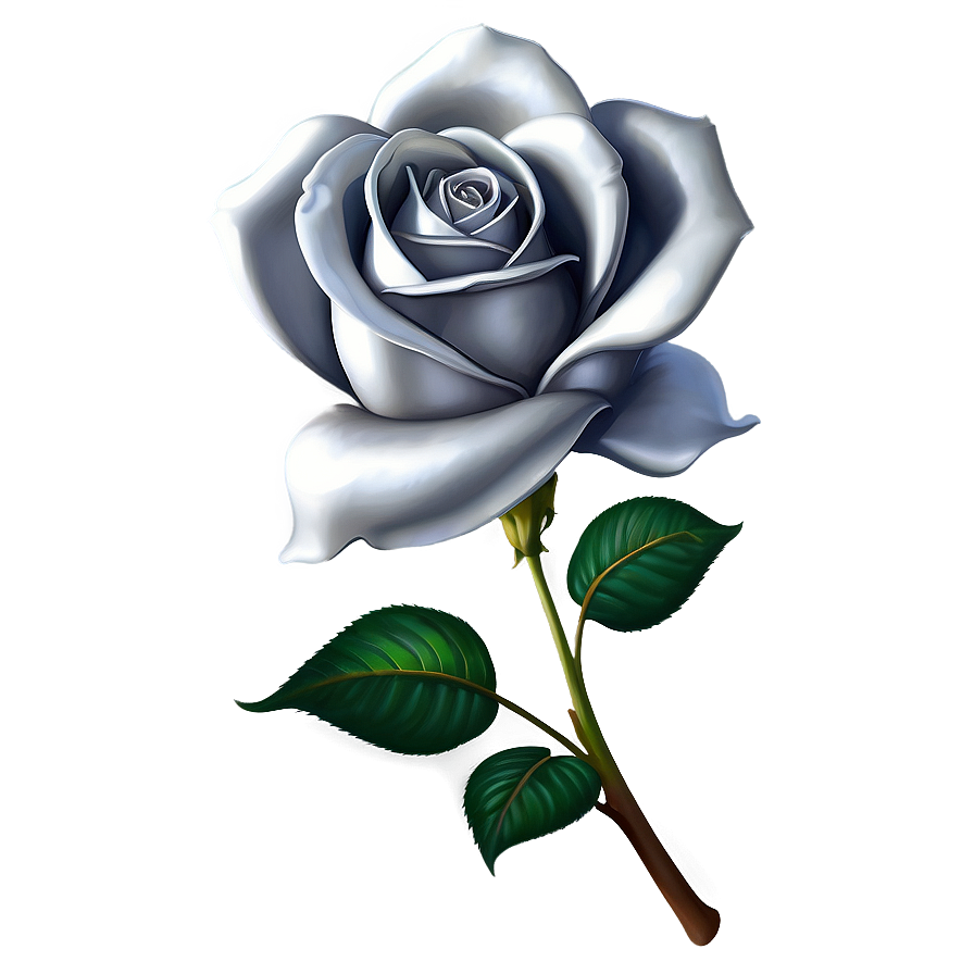 Silver Rose Petals Png Duw56 PNG Image