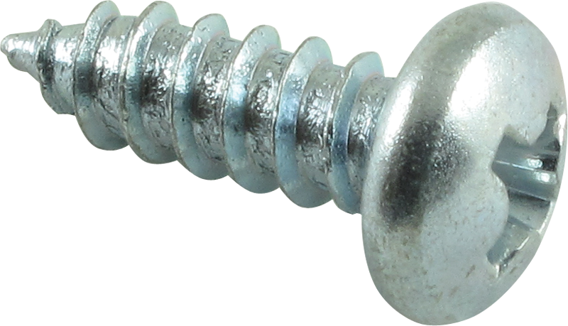 Silver Screw Isolated Background PNG Image