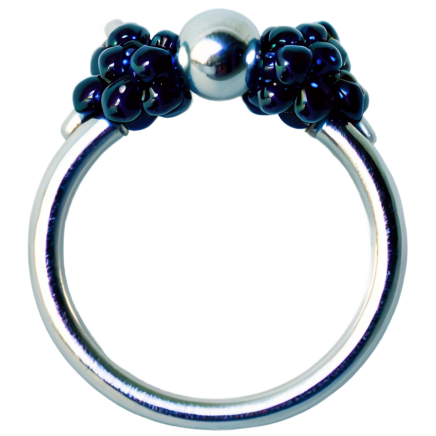 Silver Septum Piercing Png 06122024 PNG Image